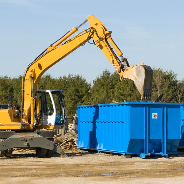 are there any restrictions on where a residential dumpster can be placed in Strong Maine